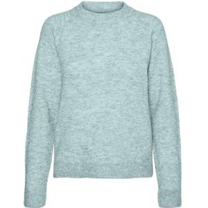 Bestseller A/S VMFILUCA LS O-NCK korte trui GA NOOS, Icy Morn/Detail:melange, L