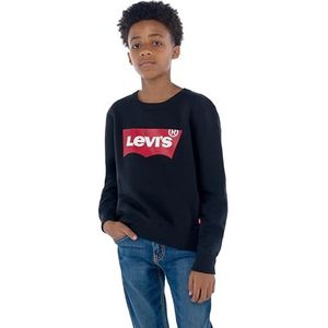 Levi's Kids Batwing Crew Neck Sweatshirt voor jongens, 10-16 jaar, zwart, 10 Jaar