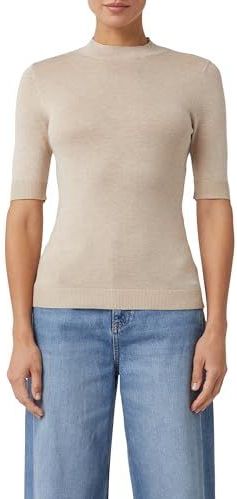 Comma - Gebreide Trui - Beige mêlee