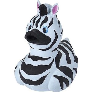 Wild Republic Rubberen eend, zebra, cadeau voor kinderen, geweldig cadeau voor kinderen en volwassenen, 4 inch