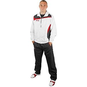 TopTen Trainingspak ""Premium Class"" met zwarte broek - maat XXL = 200 cm, wit-rood