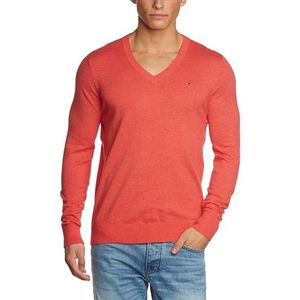 Tommy Jeans Heren lang - normale trui, rood (218 Bittersweet-pt), XL