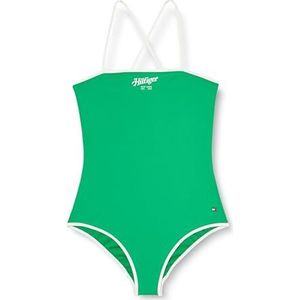 TOMMY HILFIGER Meisjes ONE PIECE UG0UG00791, Groen, 12-14 Jaar, Groen (Radiant Green), 12-14 Jaren