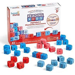Learning Resources Reading Rods – Letters en klanken, leren lezen, woorden maken, activiteiten, letterblokken, éénlettergreepwoorden, spellen speelgoed