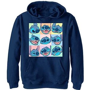 Disney Lilo & Stitch 9 Box Stitch Hoodie voor jongens, Marineblauw, S