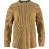 FJALLRAVEN 14600183-232 Övik Rib Sweater W lang bovendeel dames Buckwheat Brown maat L