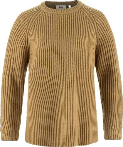 FJALLRAVEN 14600183-232 Övik Rib Sweater W lang bovendeel dames Buckwheat Brown maat L