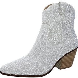 Blue by Betsey Johnson SB-Diva enkellaars voor dames, parel, 6.5, Parel, 39.5 EU