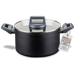 Fackelmann Statement Kookpan, 20 cm, pan met keramische coating, gerecycled aluminium met antiaanbaklaag, PFAS-vrij, hittebestendige handgreep, voor alle warmtebronnen, inclusief inductie