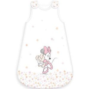 Herding Disney Minnie Mouse babyslaapzak, 90 cm, ritssluiting rondom en drukknopen, wit