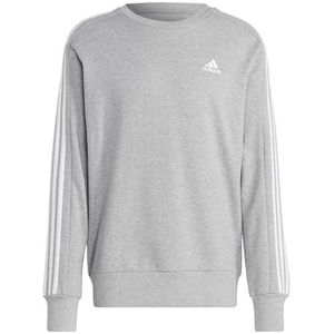 adidas Heren Essentials French Terry 3-strepen sweatshirt met lange mouwen (pak van 1)