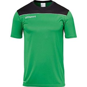 uhlsport Offense 23 Poly T-shirt voor heren, groen/zwart/wit, 140