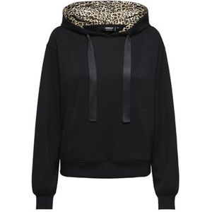 ONLY Onlalina Life Leo Detail Hood Box SWT, zwart, S