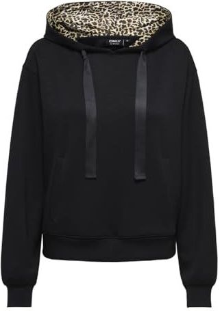 ONLY Onlalina Life Leo Detail Hood Box SWT, zwart, S