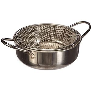 Excèlsa frituurpan, roestvrij staal, diameter 24 cm, zilver