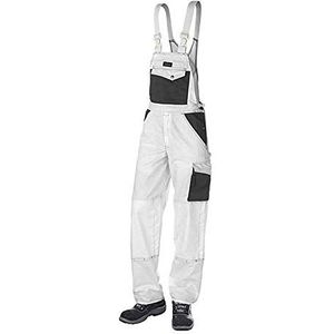 J.A.K. 920715096 Serie 9207 65% polyester/35% katoen tuinbroek, wit/grijs, 54 R (38/32) maat