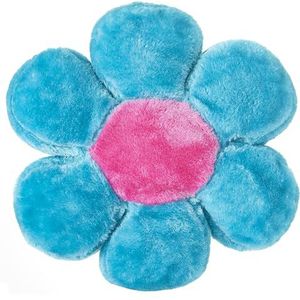 andiamo Kussen Flower Power - decoratief kussen voor kamerdecoratie - bloemenkussen voor gebruik als sofakussen of knuffelkussen pluizig 30 cm lichtblauw-roze