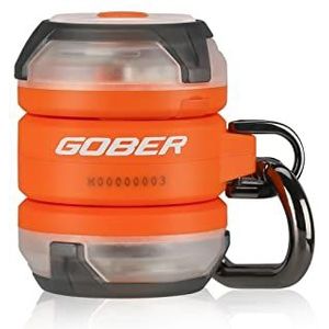 OLIGHT Gober kit Led-veiligheidslicht, oplaadbaar, knipperlicht, schooltas met 4 modi en 4 kleuren, IPX4 en 1 m valbeveiliging, 40 g, reflectoren voor kinderen, wandelen, fietsen, oranje