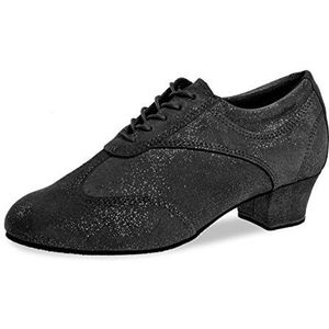 Diamant TANZSCHUHMANUFAKTUR Dames 183-034-550-A dansschoen, zwart glitter, 36 2/3 EU, zwart, glitter, 36.50 EU