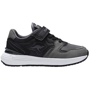 KangaROOS K-Sneak Base EV Sneaker, Jet Black/Steel Grey, 28 EU, Jet Black Steel Grey, 28 EU