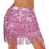 Monbessi - Glitterrok - Roze - Pailletten - Voor Dames en Meisjes