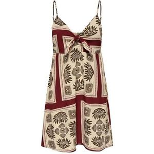 Onlnova Life Vis Jules Dress AOP, Equestrian Red, XL