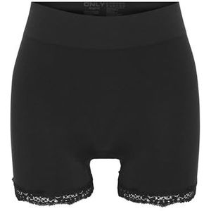 Only Dames Onlvicky Lace Mini Shorts Acc, Zwart, L, zwart, L