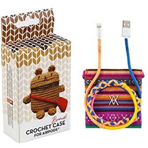 Set Airpods Crochet Brad + USB-datakabel zalm