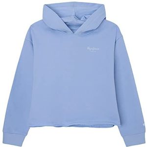 Pepe Jeans Elicia Summer Sweatshirt met capuchon voor meisjes, Blauw (Bay), 6 Jaren