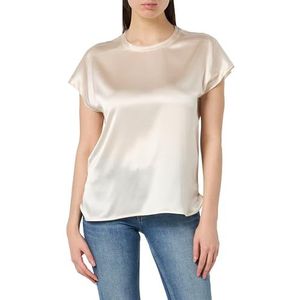 Pinko Farida blouse satijn stretch, O62_perkamentpasta, 44 NL