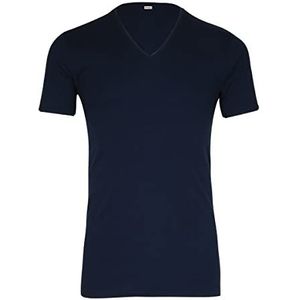 Eminence Heren Pur Coton T-Shirt Manches Courtes Col V Onderhemd, marineblauw, XXL
