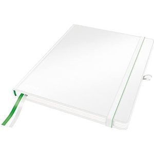 Leitz iPad formaat harde kaft, wit (80 vellen, vierkant papier, met 2 bladwijzers, 100 gsm ivoorpapier, compleet bereik)