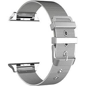 Cool Armband voor Apple Watch Series 1 / 2 / 3 / 4 / 5 / 6 / 7 / SE (38 / 40 / 41 mm) metaal zilver, Eén maat, Metaal, 0
