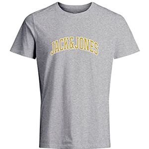 JACK & JONES T-shirt voor heren, lichtgrijs gem, M