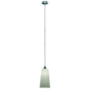 Reality Leuchten Hang-/hanglamp nikkel mat/glas wit geveegd / 1 x E27 max. 60W / zonder lamp/o 15cm ABH - max. 130 cm R30551011