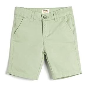 Koton Boys's Bermuda Basic Chino Zakken Katoenen Shorts, Mint (660), 4-5 Jaar