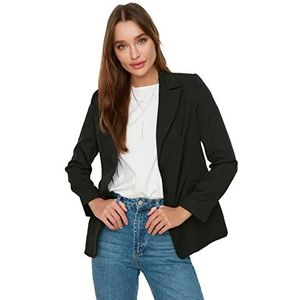 Trendyol Damesblazer met knopen, zwart, zwart, 36