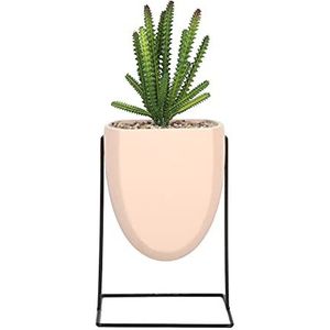 Sleepdown Halo Groen Blad Roze Stand Kunstmatige Faux Plant Voor Thuiskantoor Badkamer Decor Indoor Decoratie Esthetiek