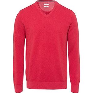 BRAX Heren Style Vico Hi-Flex Pullover, rood, 48