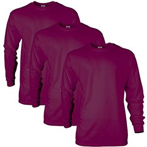 Gildan Heren Ultra Cotton Style G2400, multipack T-shirt, bruin (3-pack), XX-Large