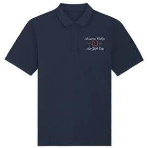 AMERICAN COLLEGE USA Poloshirt voor heren, marineblauw, maat XL, Marineblauw, XL