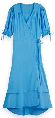 Scotch & Soda - Ufu00731t - Midi Wikkeljurk - Vrouwenkleding - 100% Viscose