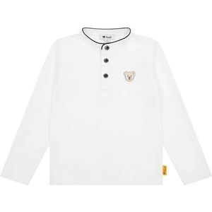 Steiff jongens t-shirt lange mouw, wit (bright white), 128