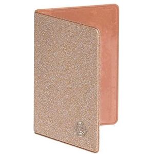 Exacompta - 5105143E - Kaarthouder - Glitter en lakmateriaal - Voor het opbergen van meerdere kaarten, creditcards of kantinetkaarten - 10 cm x 7 cm - Eden collectie - Silk Gold