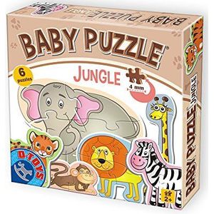 D-Toys Puzzle 5947502871286 D-Toys Baby Puzzel Jungle, Multicolor