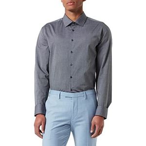 Seidensticker Business Slim Fit Herenoverhemd met kent-kraag, strijkvrij, lang, Zakelijk overhemd, 42