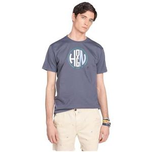 HARPER & NEYER Saint Tropez T-shirt voor heren, grijs, antraciet, S, grijs/antraciet, S