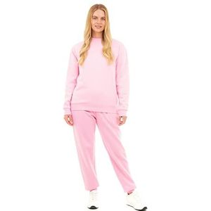 M17 Dames Gerecycleerd Casual Zachte Cosy Fleece - Hoodie - Jogger - Sweatshirt - Separates Warme Loungewear, roze, XL
