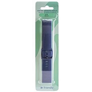 Friendly License - Smartwatch-armband - compatibel met Amazfit GTR 22 mm - Kleur blauw - Gemaakt van robuuste siliconen - voor polsen tussen 13,5 en 20,5 cm - Verstelbare accessoires