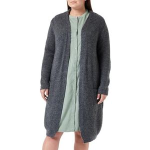 ONLY CARMAKOMA Carjade Ls Cardigan KNT Noos, dark grey melange, 46/48 Grote maten